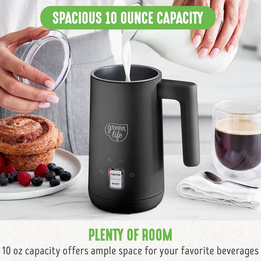SPACIOUS 10 OUNCE CAPACITY

green life

FUNCTION ON/OFF

PLENTY OF ROOM

10 oz capacity offers ample space for your favorite beverages