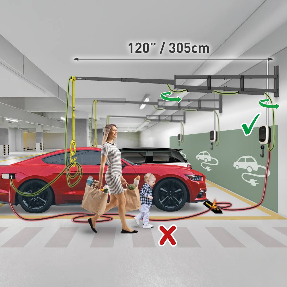 Barkan - 120" Charging cable wall mount