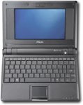 Front Standard. Asus - Eee PC Netbook with Intel® Celeron® M Processor - Galaxy Black.