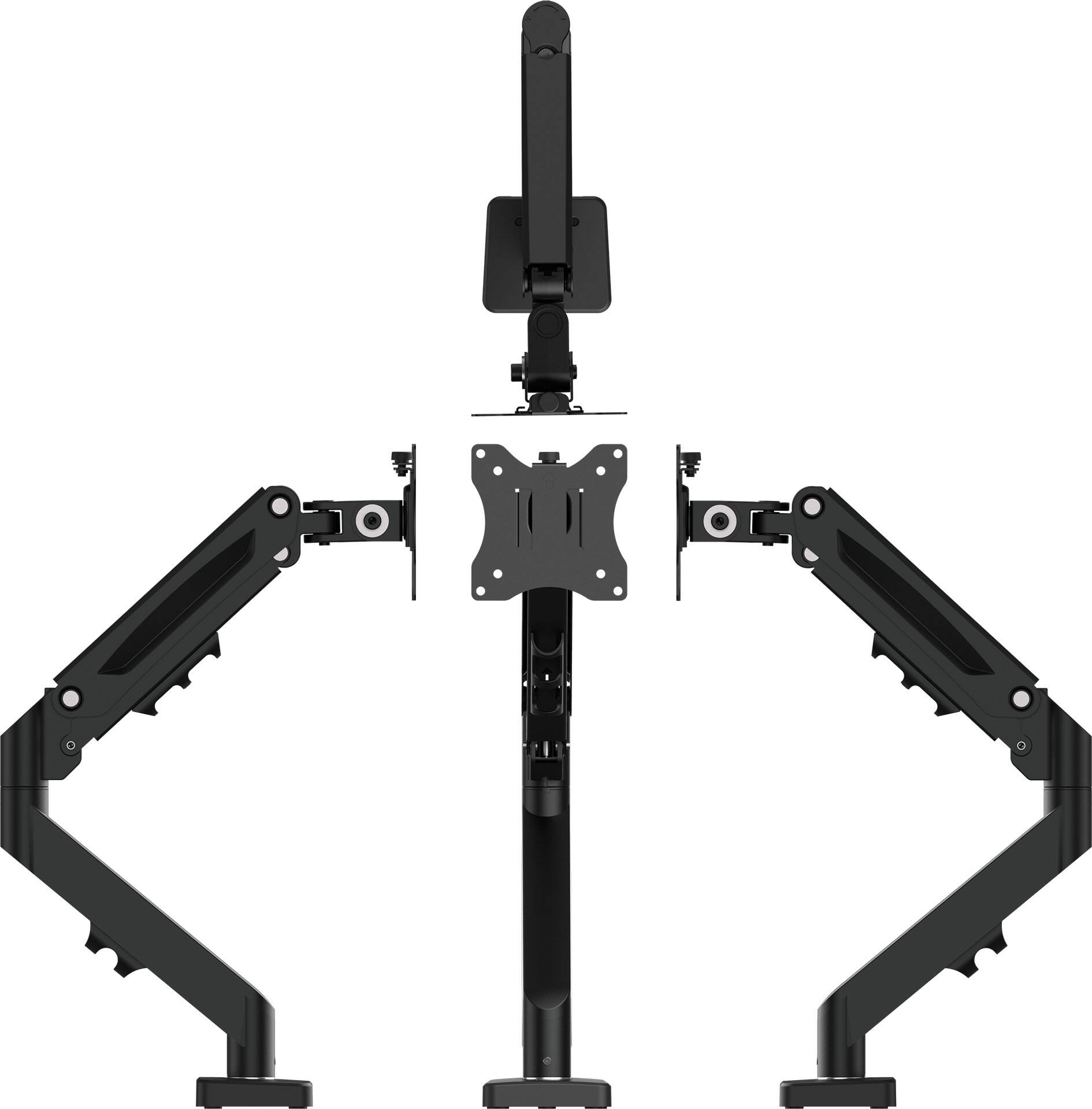 Alt View 1. j5create - Ergonomic Monitor Desk Mount for Most 17”-32”  Monitors - Black.