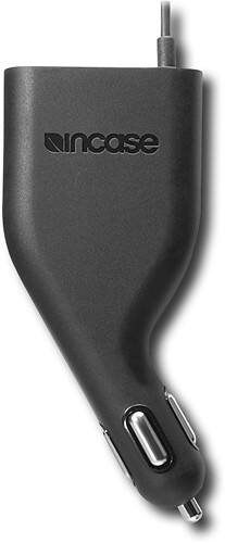 Front Standard. Incase - Dual AC/DC Charger for Apple® iPod® and iPhone - Black.