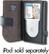 Alt View Standard 1. Belkin - Leather Folio Case for Apple® iPod® classic - Black/Chocolate.