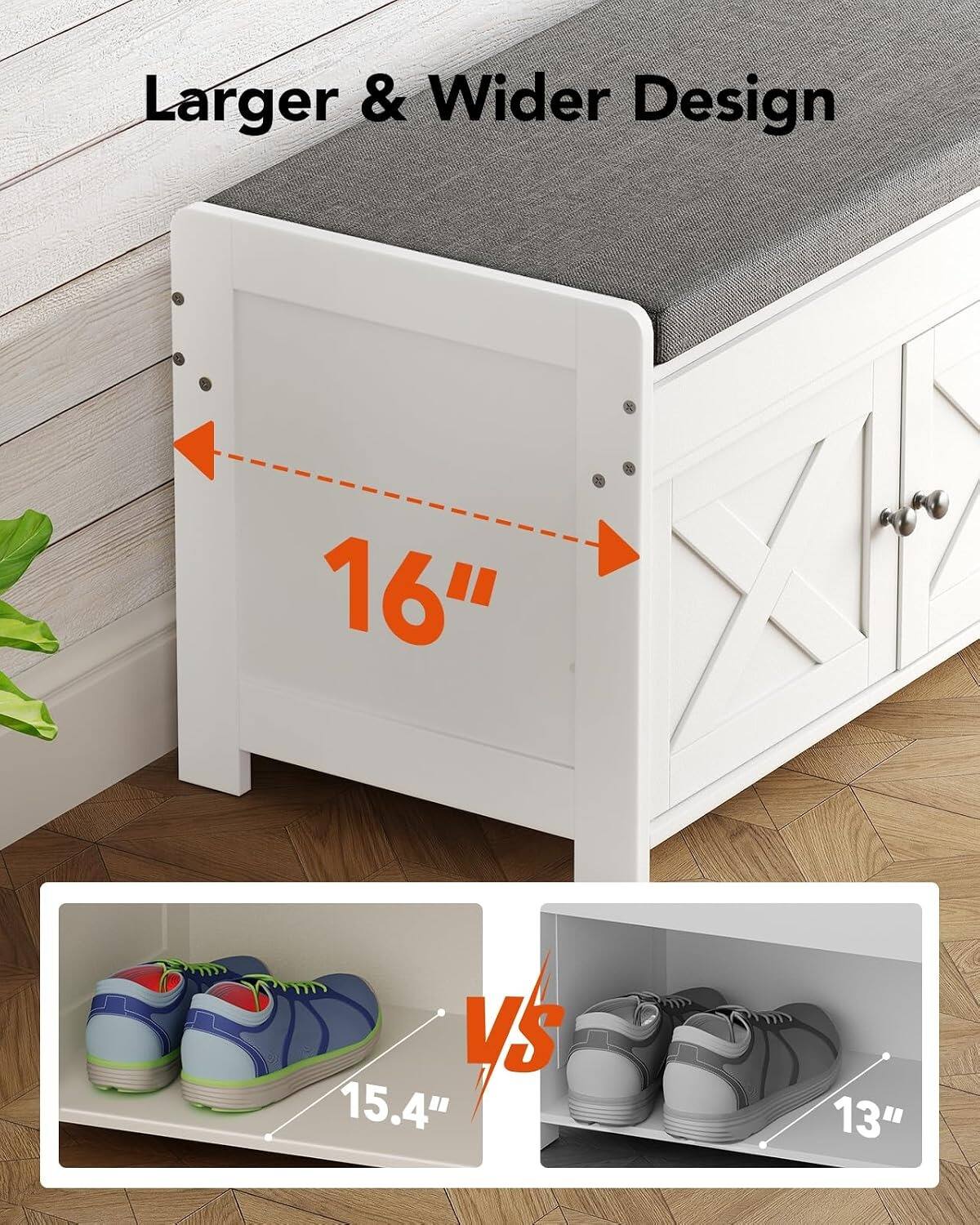Larger & Wider Design  
16" VS 15.4" VS 13"
