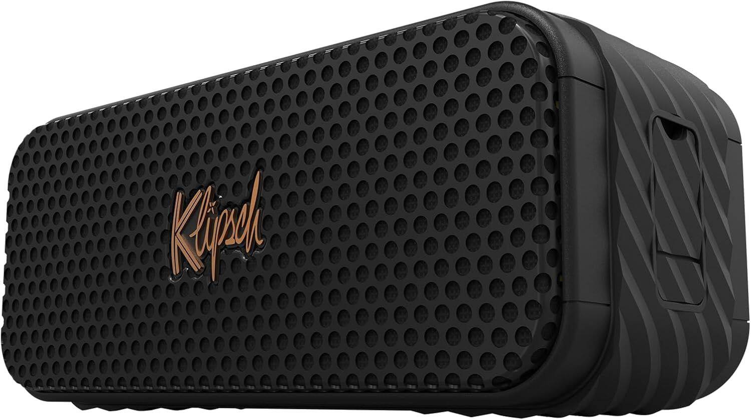 Left. Klipsch - Klipsch KLIPSCH-NASHVILLE Portable Bluetooth Speaker with Broadcast Mode and a 2 Year Amber Protection Plan (2023) - Black.