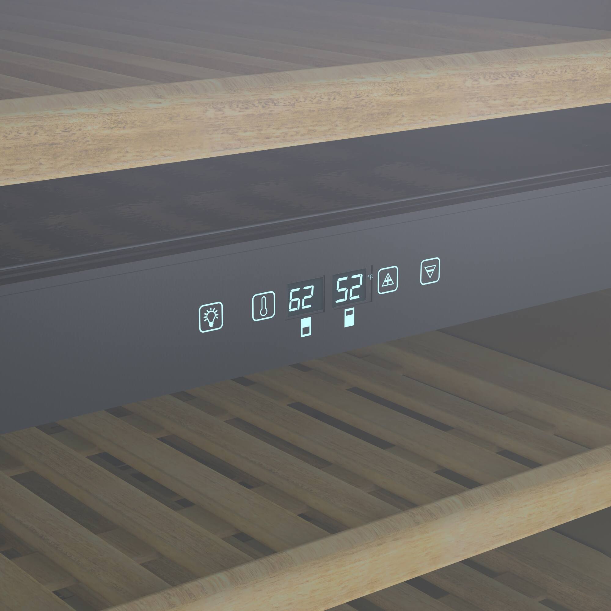 Alt View 1. Koolmore - 23 in. Dual Zone, Full Glass Door, Wine Cooler Refrigerator, Freestanding or Built-In Unit, 15.1 cu ft. KM-CW155DZ-SS - Stainless Steel.