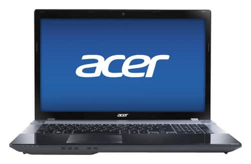 Front Standard. Acer - Aspire 17.3" Laptop - 4GB Memory - 500GB Hard Drive - Nightfall Gray.