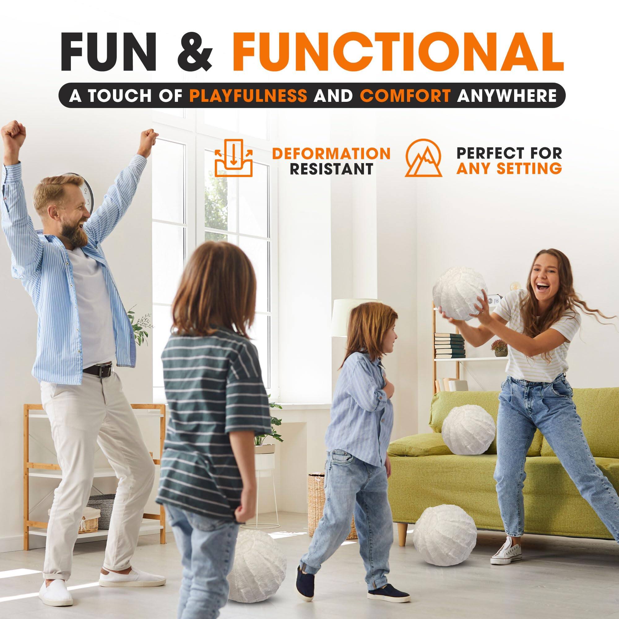 FUN & FUNCTIONAL  
A TOUCH OF PLAYFULNESS AND COMFORT ANYWHERE  
DEFORMATION RESISTANT  
PERFECT FOR ANY SETTING