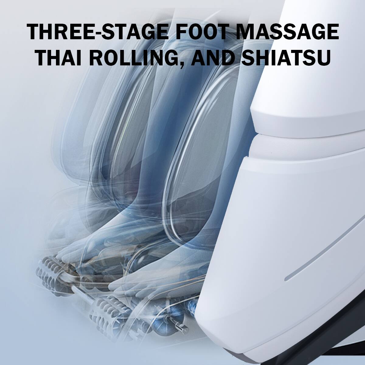 THREE-STAGE FOOT MASSAGE, THAI ROLLING, AND SHIATSU