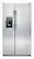 Front. GE - 25.3 Cu. Ft. Side-by-Side Refrigerator with External Ice & Water Dispenser - Stainless Steel.