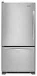Front. KitchenAid - Architect Series II 18.6 Cu. Ft. Bottom-Freezer Refrigerator - Monochromatic Stainless-Steel.