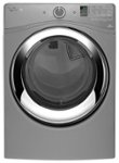 Front Zoom. Whirlpool - Duet 7.4 Cu. Ft. 9-Cycle Steam Gas Dryer - Chrome Shadow.