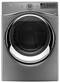 Whirlpool - Duet 7.4 Cu. Ft. 10-Cycle Electric Dryer with Steam - Chrome Shadow-Front_Standard