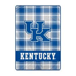 Pegasus - Kentucky Wildcats 66" x 95" Oversized Plaid FAN-mily Ultra Cozy Blanket - Multicolor