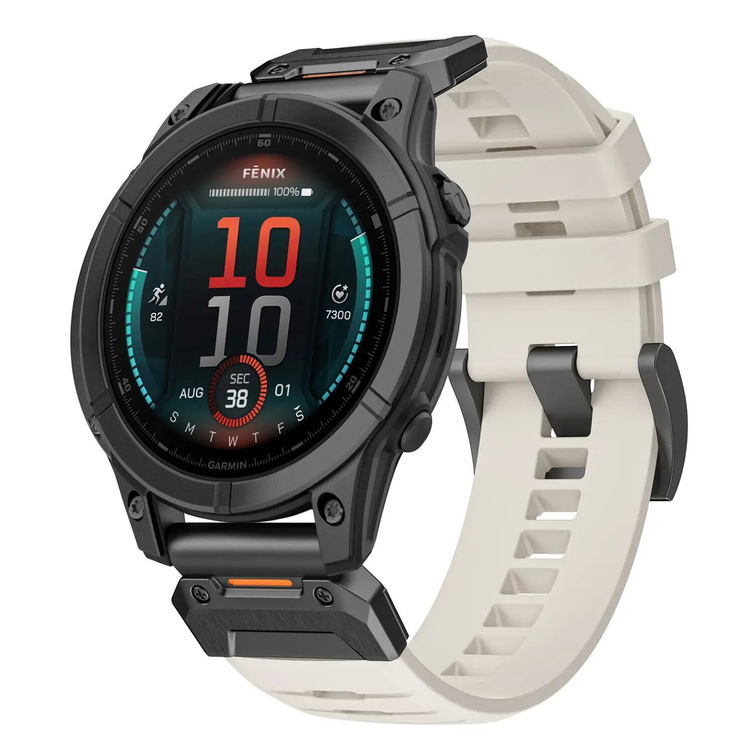 FENIX  
100%  
10:10  
82  
7300  
AUG 38  
SEL 01  
SH W T GARMIN