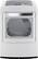 Front. LG - SteamDryer 7.3 Cu. Ft. 12-Cycle Ultralarge-Capacity Steam Gas Dryer - White.