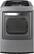 Front. LG - SteamDryer 7.3 Cu. Ft. 12-Cycle Steam Gas Dryer - Graphite Steel.