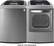 Alt View 12. LG - SteamDryer 7.3 Cu. Ft. 12-Cycle Steam Gas Dryer - Graphite Steel.