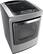Angle. LG - SteamDryer 7.3 Cu. Ft. 12-Cycle Ultralarge-Capacity Steam Electric Dryer - Graphite Steel.