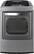 Front. LG - SteamDryer 7.3 Cu. Ft. 12-Cycle Ultralarge-Capacity Steam Electric Dryer - Graphite Steel.