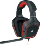 Angle Zoom. Logitech - G230 Over-the-Ear Gaming Headset - Black/Red.