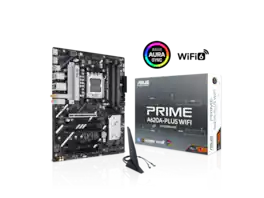ASUS - PRIME A620A-PLUS WIFI AMD ATX DDR5 Motherboard, PCIe 4.0, WiFi 6, 2x M.2, USB-C, HDMI/DP