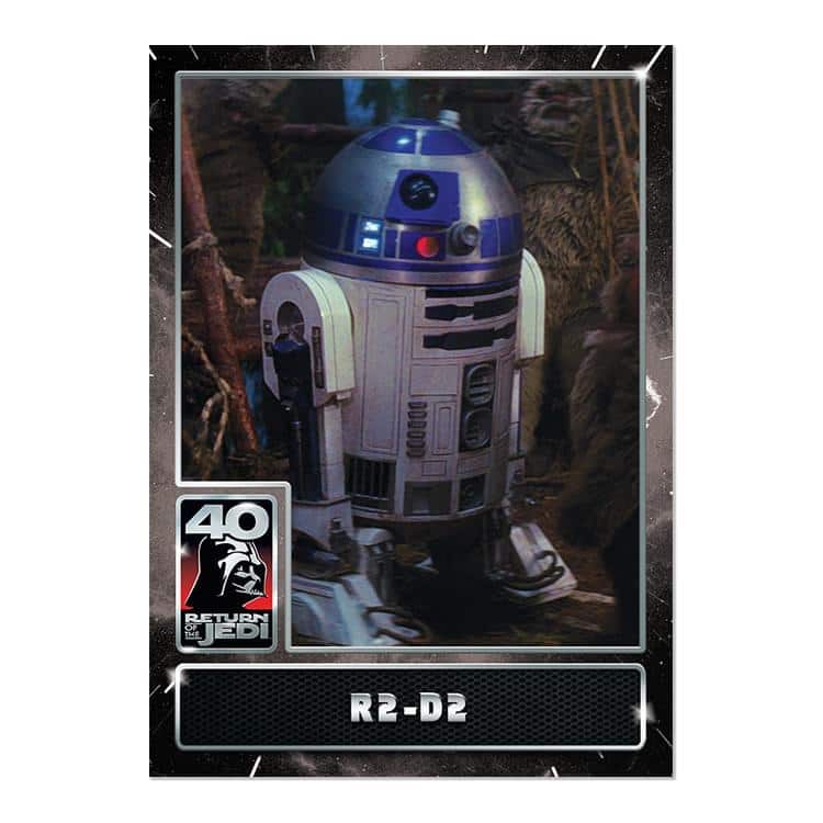 Star Wars ROTJ 40th Anniversary 2023 Topps Card #2 | R2 D2 Black