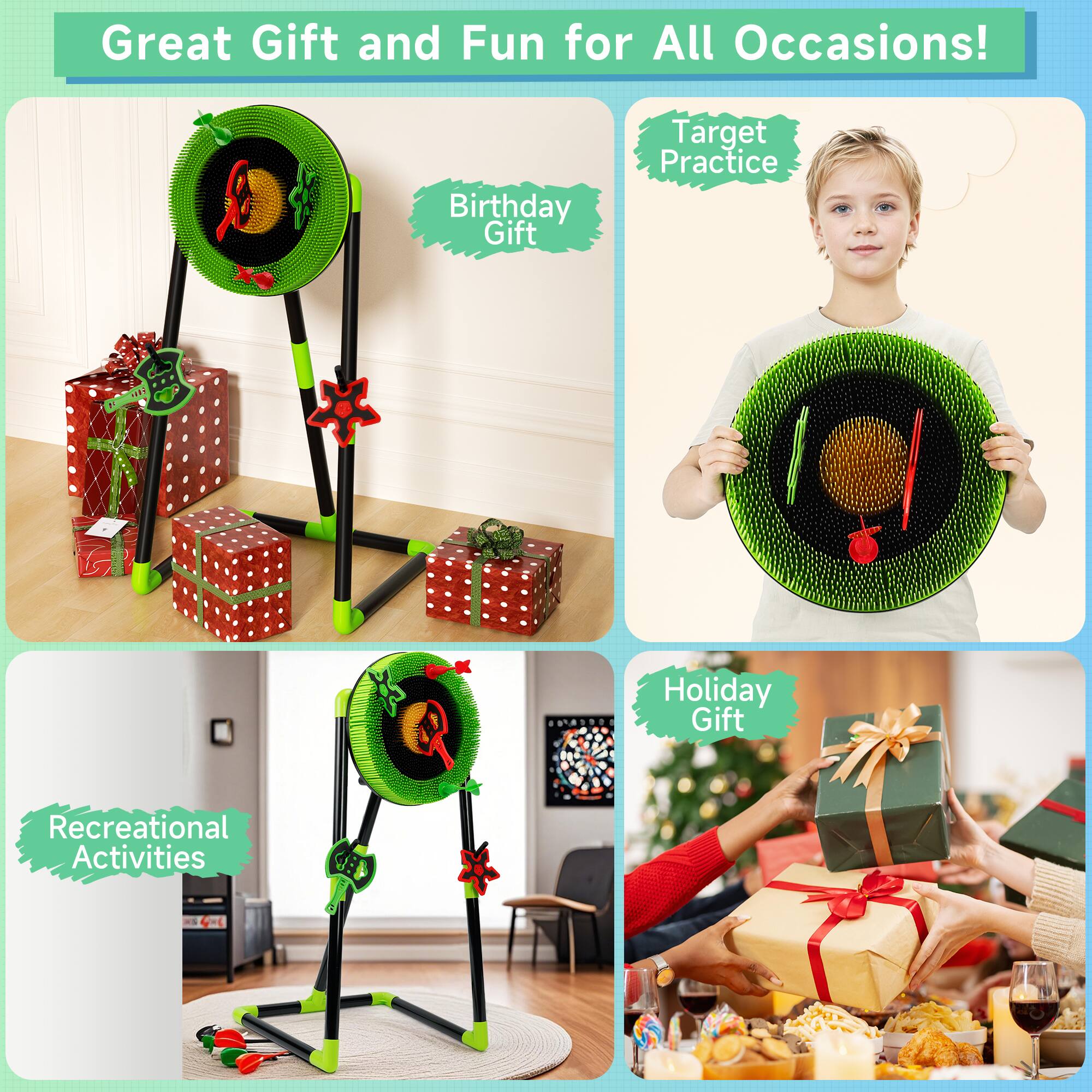 ドリームキャッチャータペストリー No.689 Topteng 3 in 1 Axe & Dart Throwing Game Set for Kids Safe Indoor