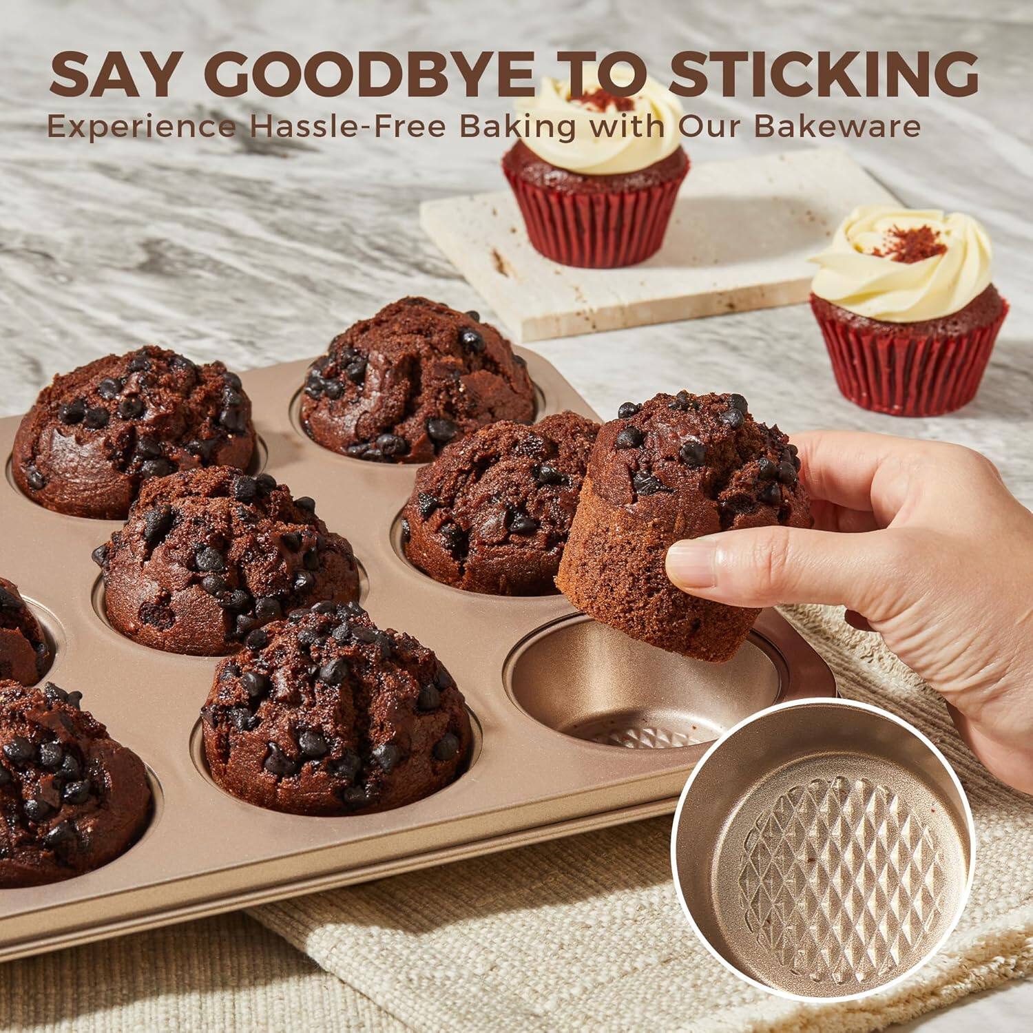 SAY GOODBYE TO STICKING  
Experience Hassle-Free Baking with Our Bakeware