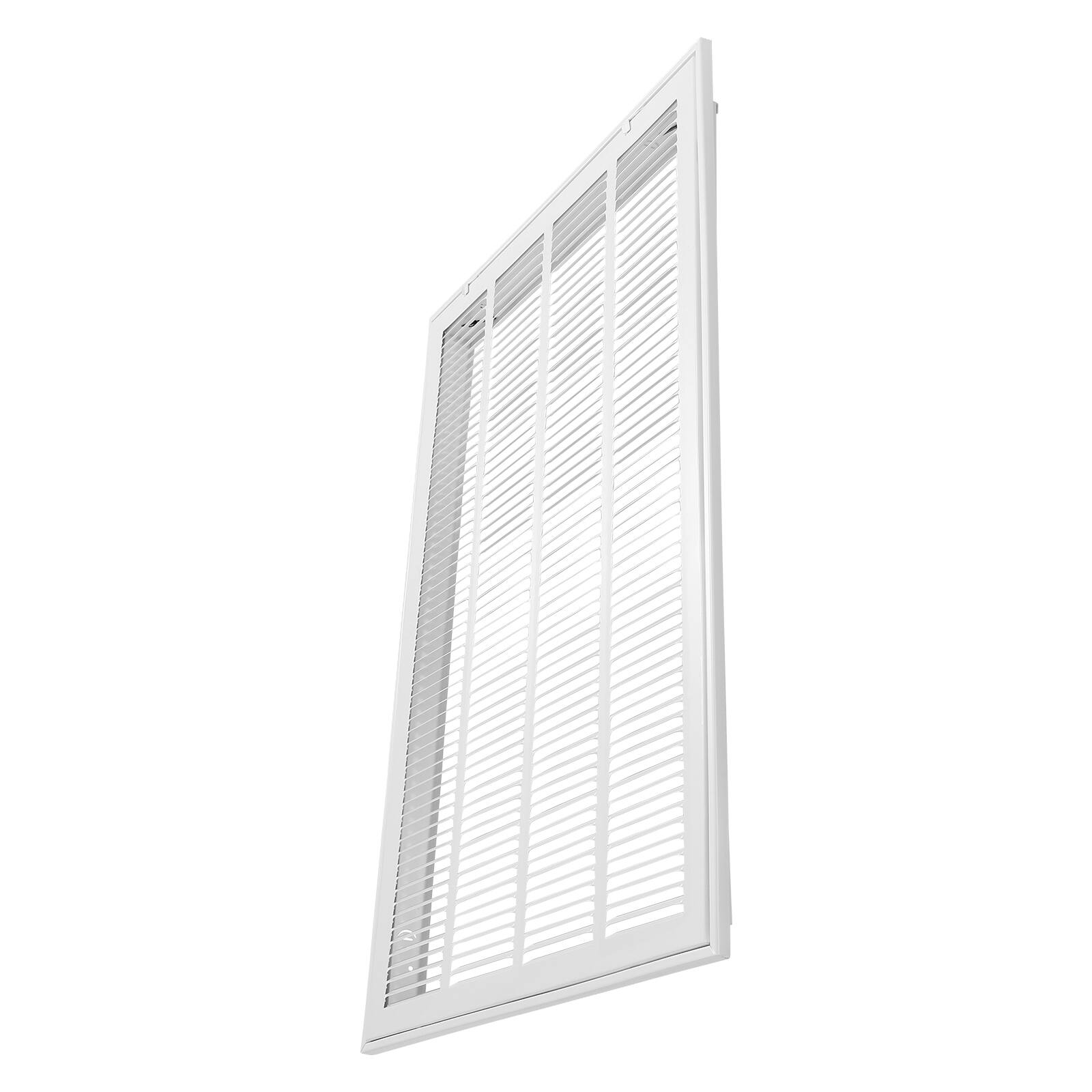 Alt View 5. VEVOR - Return Air Filter Grille, Fits W20 x H30 Inch Duct Opening, Filter Not Included, Return Air Vent Cover for Wall - White.