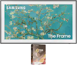 Samsung - QN32LS03CBFXZA 32 Inch The Frame QLED Smart TV with Art Mode and 2 Year Amber Protection Plan (2023)
