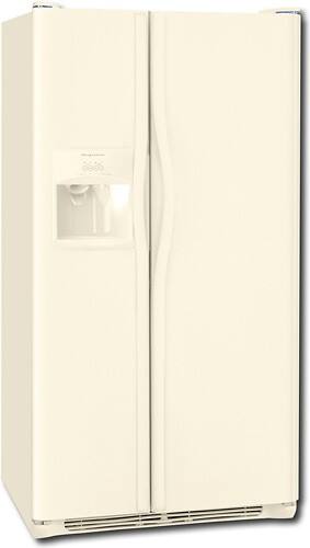 Angle Standard. Frigidaire - 22.5 Cu. Ft. Side-by-Side Refrigerator with Thru-the-Door Ice and Water - Bisque.