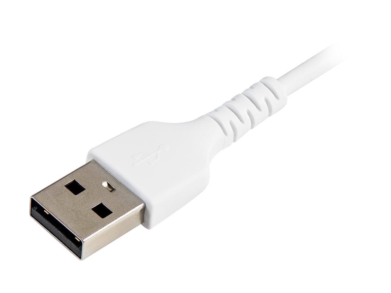 Alt View 5. StarTech.com - StarTech.com 15cm USB A to Lightning Cable - White, Rugged Aramid Fiber, MFI Certified.