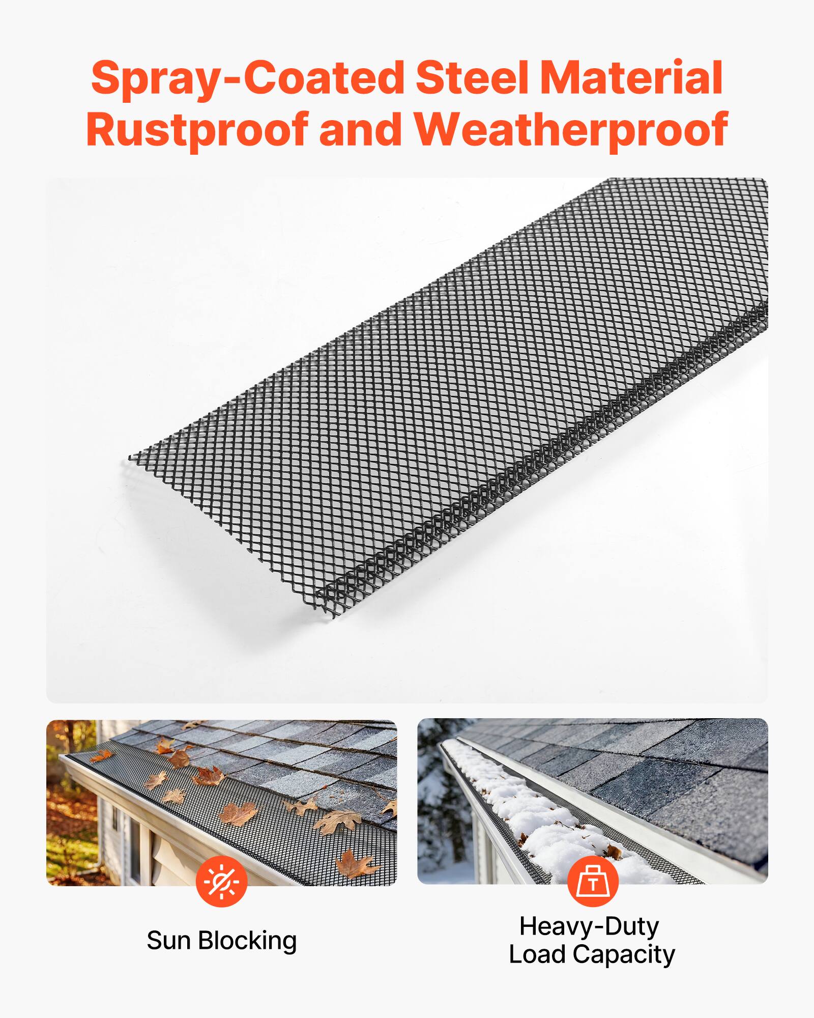Spray-Coated Steel Material  
Rustproof and Weatherproof  

Sun Blocking  

Heavy-Duty Load Capacity