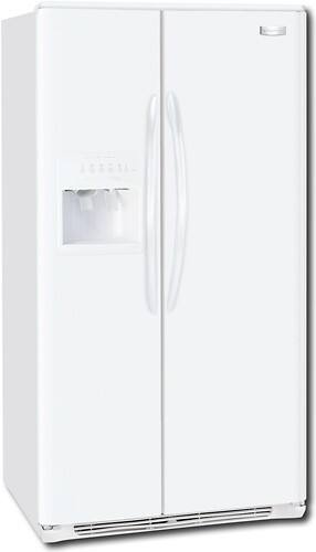 Angle Standard. Frigidaire - Gallery 26.0 Cu. Ft. Side-by-Side Refrigerator with Thru-the-Door Ice and Water - White.