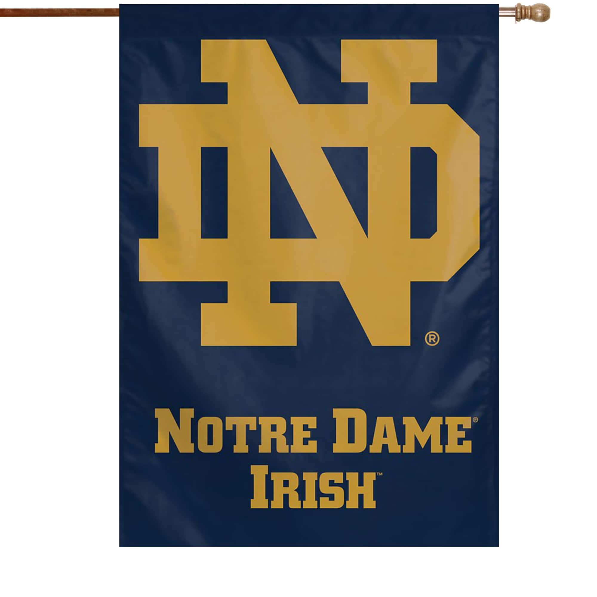 "WinCraft - Notre Dame Fighting Irish 28"" x 40"" Full Name Single-Sided Vertical Banner - Multicolor" price history on PriceWatchPro