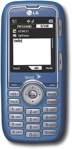 sprint green slide phone