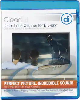 Digital Innovations - CleanDr Blu-ray Laser Lens Cleaner - Blue