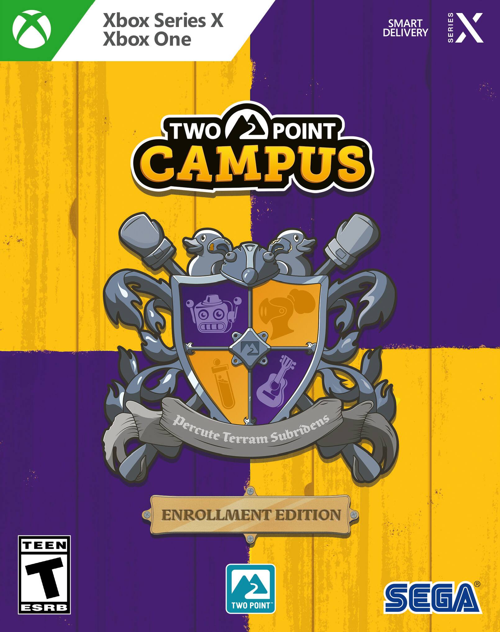 Front. SEGA - Two Point Campus Enrollment.