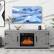 Front. Ihomeadore - 58" Farmhouse TV Stand for TV up to 65" with Electric Fireplace - Gray.