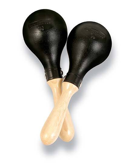 Front. Latin Percussion - Matador Mini Maracas, Black.