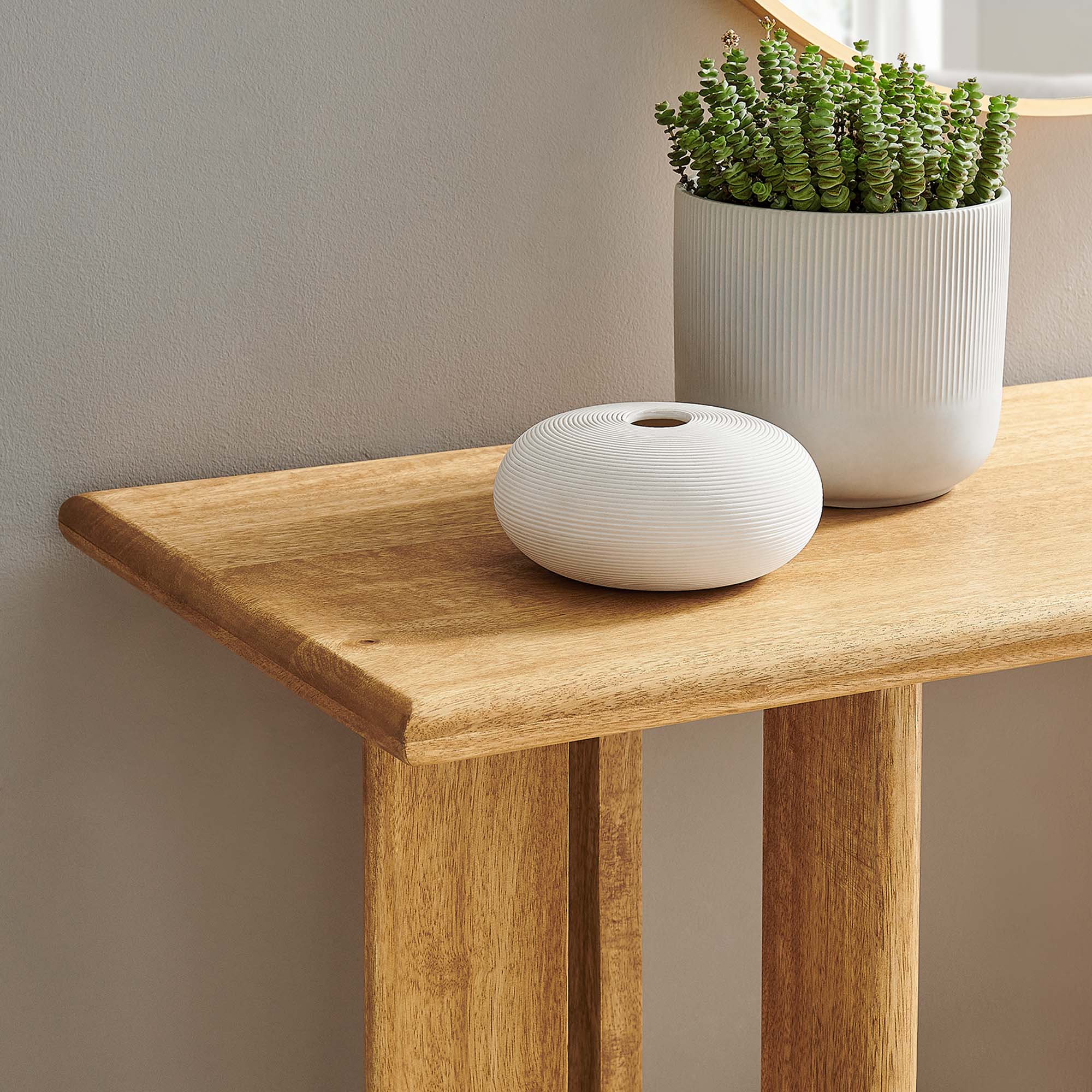 Alt View 1. Modway - Rivian 46" Console Table by Modway - Oak.