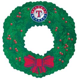 Fan Creations - Texas Rangers 16'' Team Wreath Sign - Green