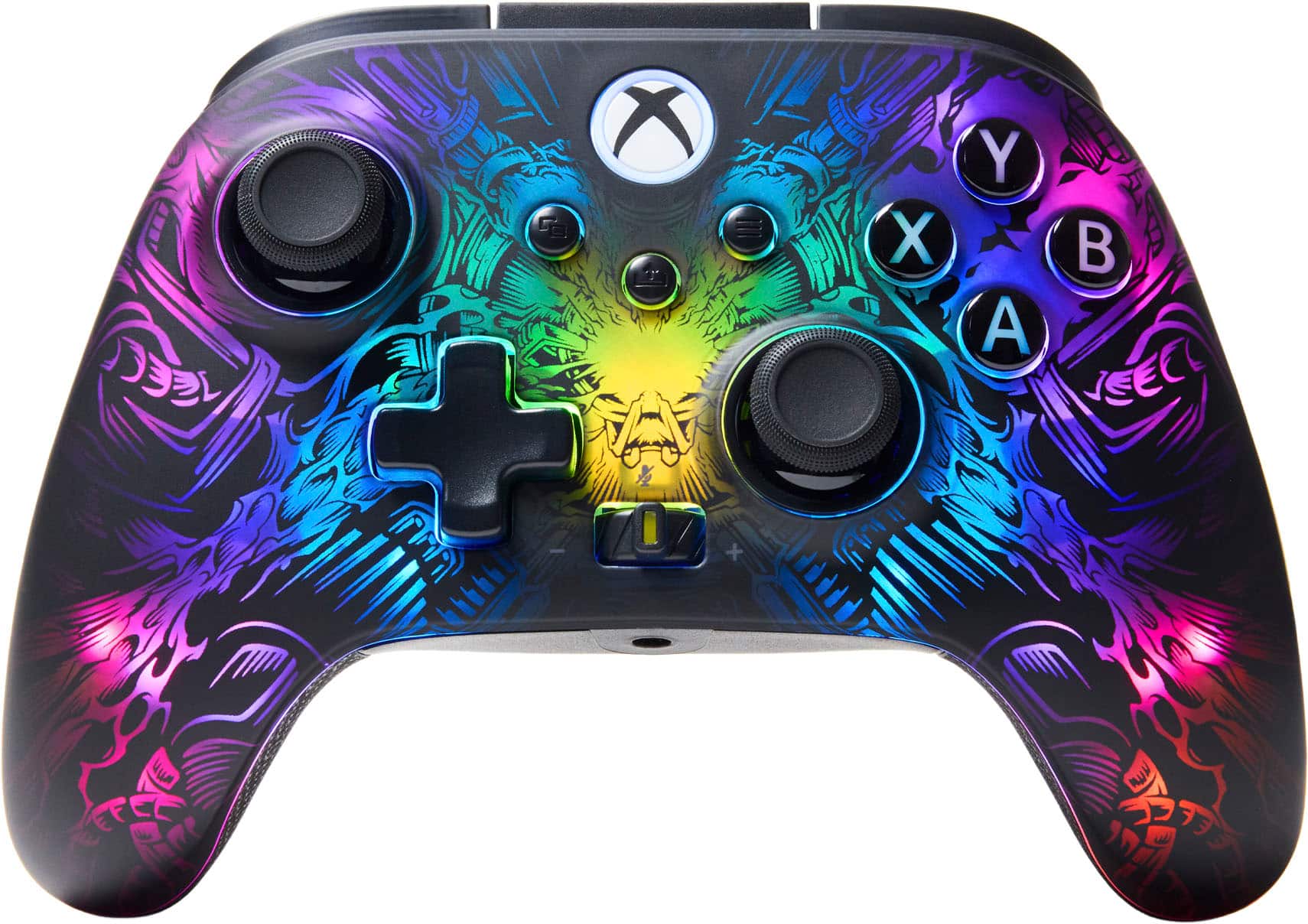 Front. PowerA - FUSION Pro Wireless Controller for Xbox Series X|S with Lumectra - Black.