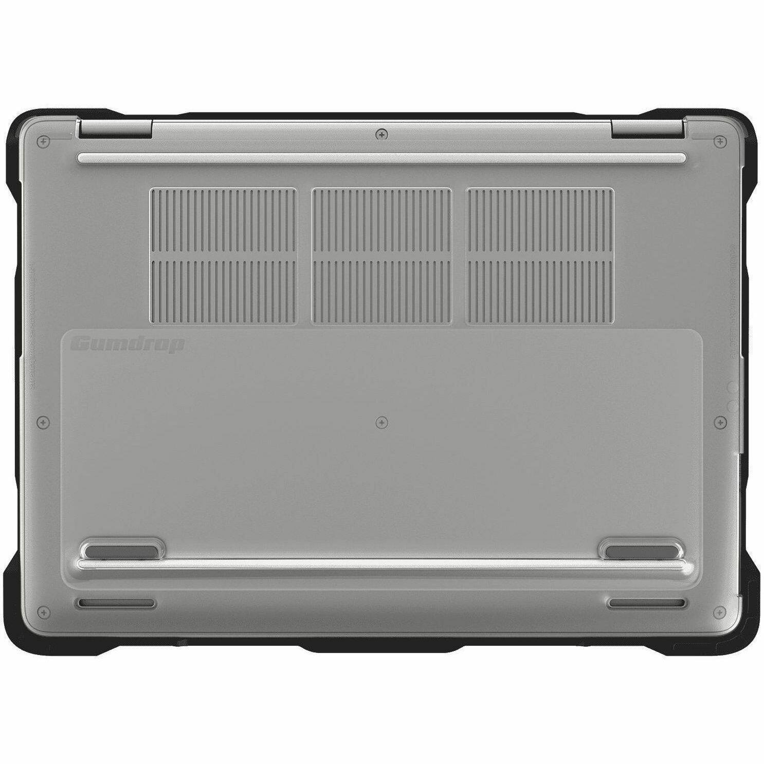 Alt View 5. Gumdrop - Gumdrop SlimTech for Dell Pro 13 Plus (Clamshell) - For Dell Notebook - Textured grip - Transparent - Bump Resistant - Transparent.