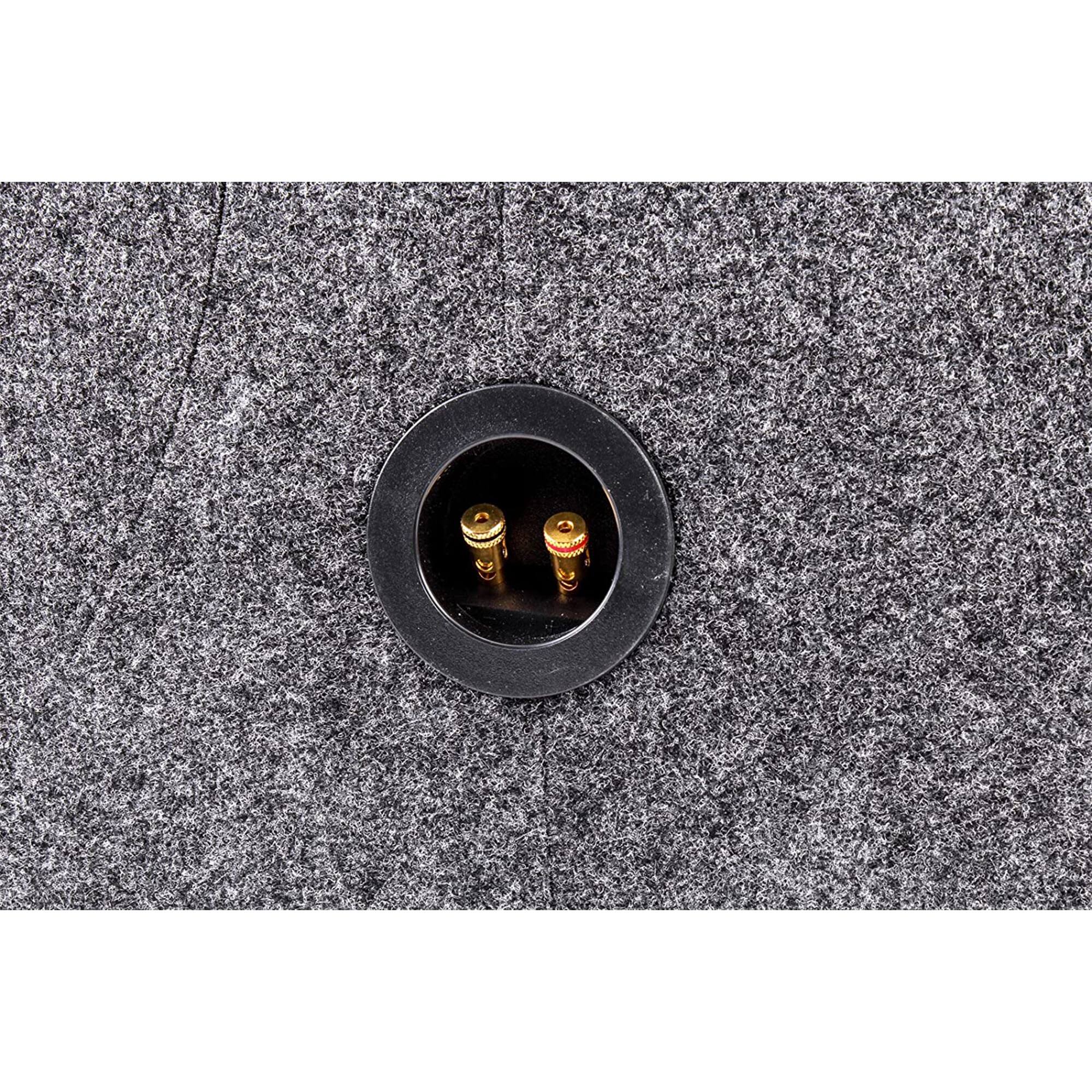 Alt View 10. QPower - Q Power 2 Hole 15" Heavy Duty Subwoofer Enclosure, Universal Fit Sealed Sub Box - Gray.