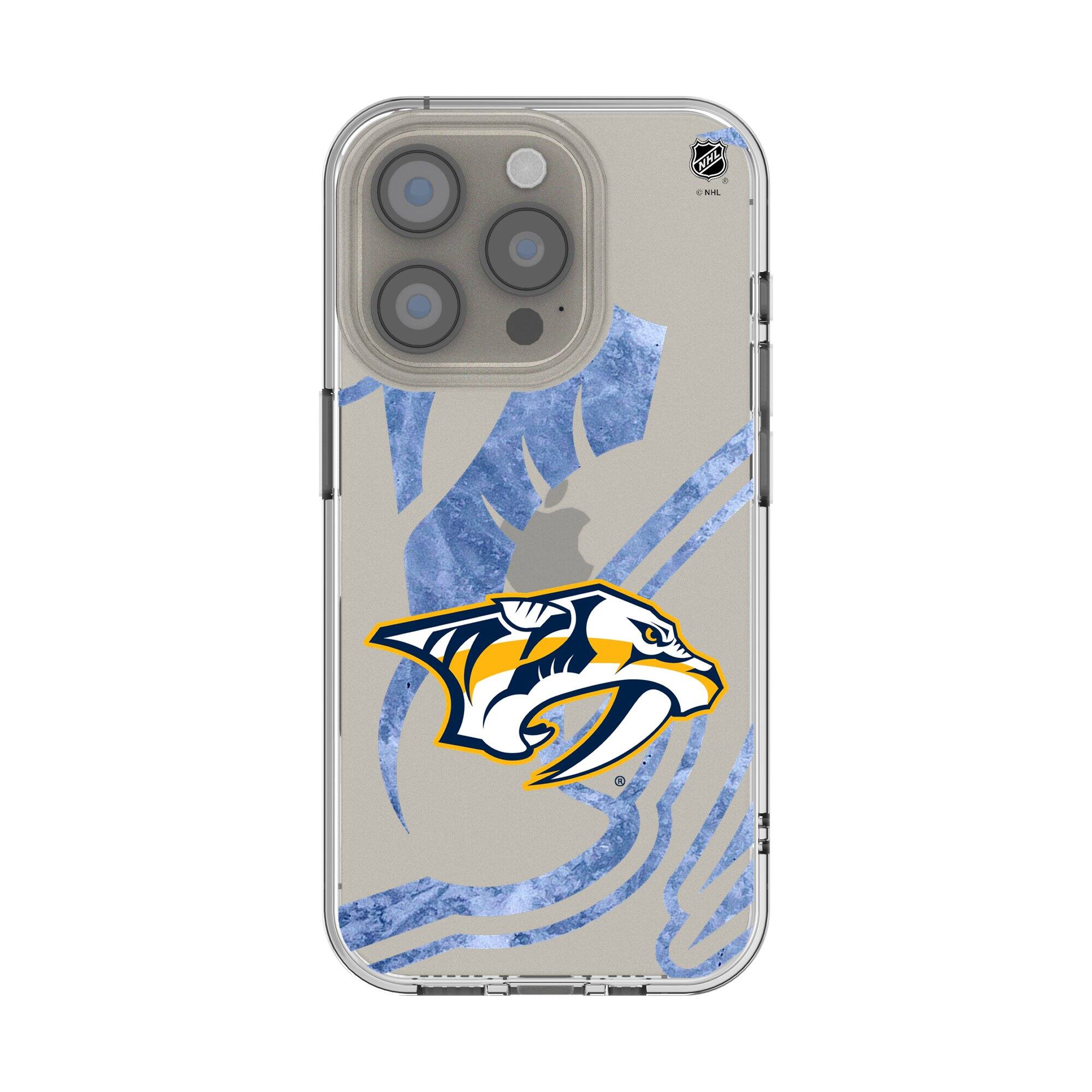 Keyscaper - NHL - Nashville Predators iPhone Clear Ice Case - 15 Pro - Multicolor