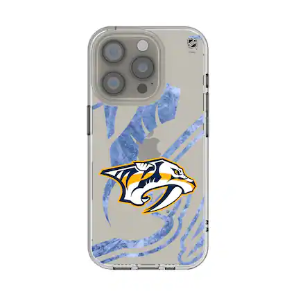 Front. Keyscaper - Nashville Predators iPhone Clear Ice Case - 15 Pro - Multicolor.