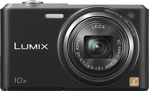 Front Standard. Panasonic - DMC-SZ3K 16.1-Megapixel Digital Camera - Black.