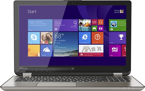  Toshiba - Radius 2-in-1 15.6&quot; Touch-Screen Laptop - Intel Core i7 - 12GB Memory - 256GB Solid State Drive - Satin Gold