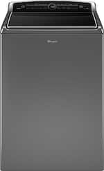 Whirlpool - Cabrio 5.3 Cu. Ft. 26-Cycle High-Efficiency Steam Top-Loading Washer - Chrome Shadow - Front_Standard